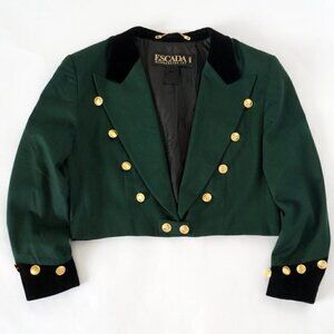 𝅺vintage Escada by Margaretha Ley Short Waist Jacket EU 34